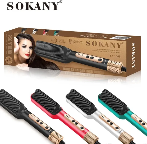 Sokany Cord Hair Straightener Brush