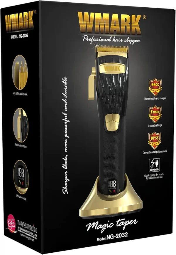 Wmark Cordless LCD Display Hair Clipper - Image 3