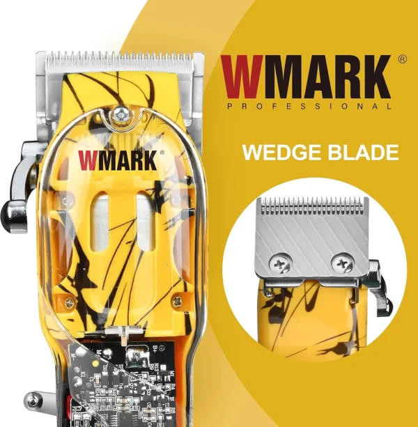 Professional Cordless Transparent Wmark Hair  Trimmer - Image 2