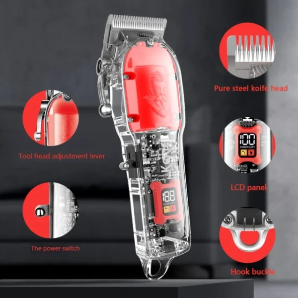 Kemei professional rechargeable hair and beard trimmer - Image 6