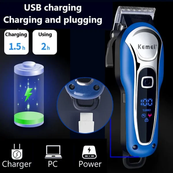 Kemei Cordless Hair Cutting Machine - Image 6