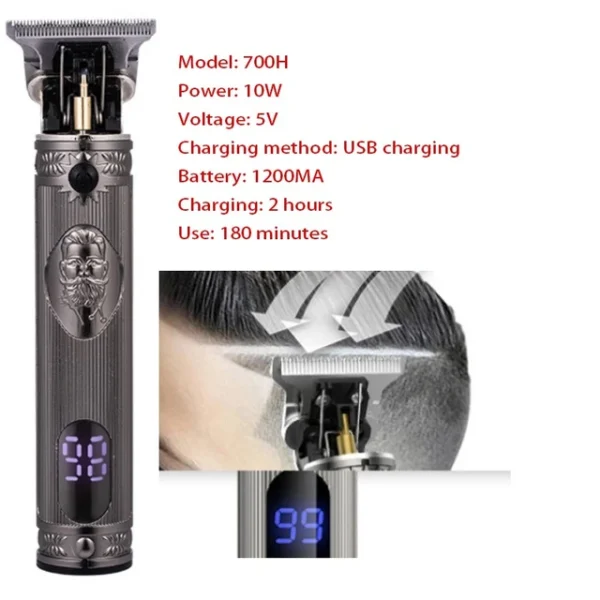Rechargeable Kemei Detailer Hair Clipper - Image 3