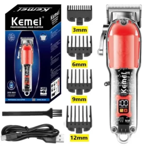 Kemei professional rechargeable hair and beard trimmer