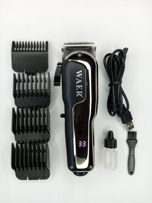 LCD Display Rechargeable Waer Hair Clipper