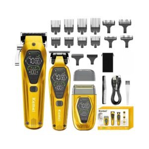 kemei professional 3 in 1 cordless hair clippers