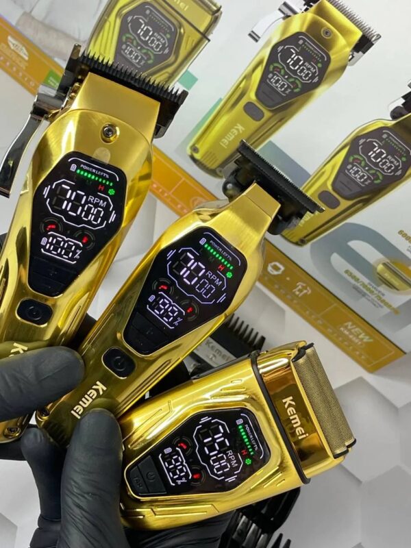 kemei professional 3 in 1 cordless hair clippers - Image 2